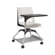 Chaise sur roulettes avec tablette Learn2 Doni bicolore