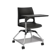 Chaise sur roulettes avec tablette Learn2 Doni unie