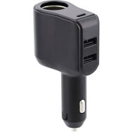 Chargeur allume-cigare 4 en 1 - USB-A et USB-C