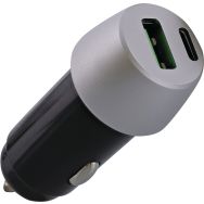 Chargeur allume-cigares USB-A et USB-C 38W