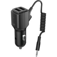 Chargeur allume cigares 2 ports USB-A récepteur Bluetooth