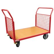 Chariot 2 dossiers grillagés Force 500 kg roues en rectangle - FIMM