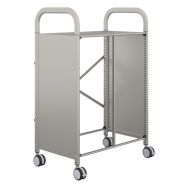 Chariot Callero 2 colonnes sans bacs ni glissières 73x45,5x106,5 gris-Gratnells