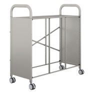 Chariot Callero 3 colonnes sans bacs ni glissières106,5x45,5x106,5gris-Gratnells