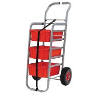 Chariot Callero Rover 3 bacs H. 15cm rouge-Gratnells