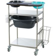 Chariot Optimum bleu pour la petite toilette et la collecte du linge