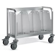 Chariot à assiettes roues plastique - 984x456x750mm