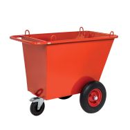Chariot à déchets 400L avec roues pneumatiques