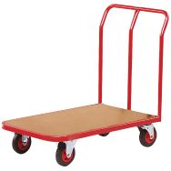 Chariot à dossier fixe force 400 kg - coloris rouge