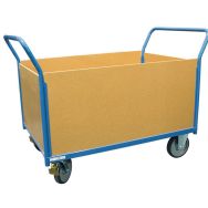 Chariot à dossiers/ridellles bois Force 500 kg roues en rectangle FIMM