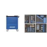 Chariot à outils workster smartline avec un assortiment de 147 outils
