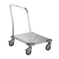 Chariot à plate-forme BTT 8 x 6, roulettes plastiques