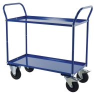 Chariot à pltx métal - 2 pltx - Force 400 kg - L 1080 x 450 mm