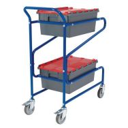 Chariot acier pour bacs - Longueur 975 mm - F:100 kg