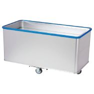 Chariot aluminium à fond mobile avec pare-chocs -Sclessin Fonction Linge