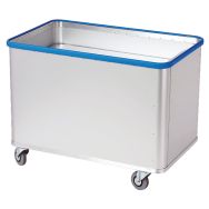 Chariot aluminium à fond mobile classic classic avec pare-chocs 180L