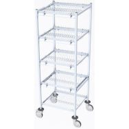 Chariot avec 18 cases par niveaux porte bacs GN
