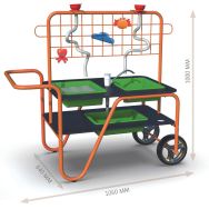 Chariot bacs à sable et eau tout terrain-Beleduc