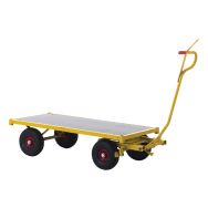 Chariot charges lourdes TW 1500 - Force 600 kg roue pneumatique
