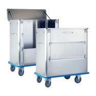 Chariot conteneur 800/1/2 parois lisses sans pare-chocs