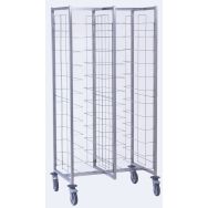Chariot de Cafétéria 2x12 niveaux entrée sens largeur