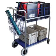 Chariot de distribution 1 corbeille 1 plateau