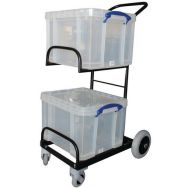 Chariot de distribution compact 2 bacs