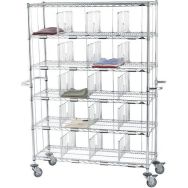 Chariot de distribution du linge individuel modèle 10 casiers