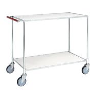Chariot de service KM30780, Plateau coloris : Blanc