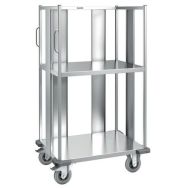 Chariot de transport pour bac norme Europe