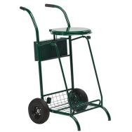 Chariot de voirie mobisac roues pneumatiques - 110l - vert mousse 6005
