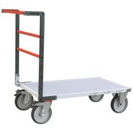 Chariot dossier fixe plateau mélaminé roues TPE - 806722150