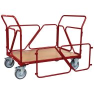 Chariot dossiers et ridelles tube Force 500 kg roues en rectangle Fimm