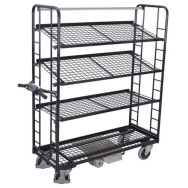 Chariot électrique B-Well 4 plateaux grillagés 400kg