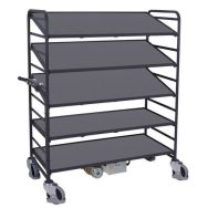 Chariot électrique B-Well Plateaux bacs norme EU 250kg L1240