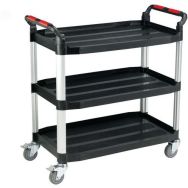 Chariot en plastique, 3 plateaux, capacité de 200 kg