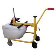 Chariot ergonomique de montage pour cuvette WC charge 75 kg