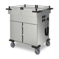 Chariot étuve à compartiments chauffants SPTW avec couvercle