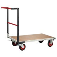 Chariot flat-pack dossier fixe 100 x 60 cm roue CC 400 kg