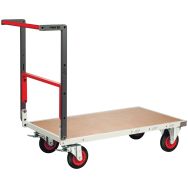 Chariot flat-pack dossier repliable plateau médium