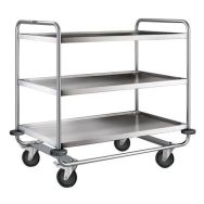 Chariot inox - 3 plateaux - Force 200 kg