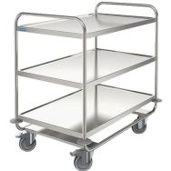 Chariot inox - 3 plateaux - Force 200 kg, Poids : 30 kg