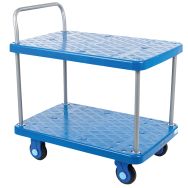 Chariot plastique 2 plateaux - Force 300 kg