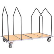 Chariot porte-matelas ou logistique 4 ridelles 400 kg - Fimm