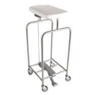 Chariot porte-sacs HYGICAR III avec couvercle et pédale-Sclessin Fonction Linge