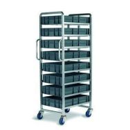 Chariot pour bacs Euro, 8 plateaux, capacité de 250 kg