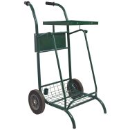 Chariot voirie Mobisac 2x110l roues caoutchouc vert mousse 6005