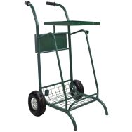 Chariot voirie Mobisac 2x110l roues pneumatique vert mousse 6006