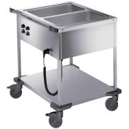 Chariots de distribution de repas 2 cuves simples SAW L-2