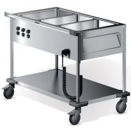 Chariots de distribution de repas 3 cuves simples SAW L-3